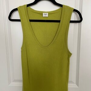Abercrombie & Fitch Lime Green Ribbed Tank Top